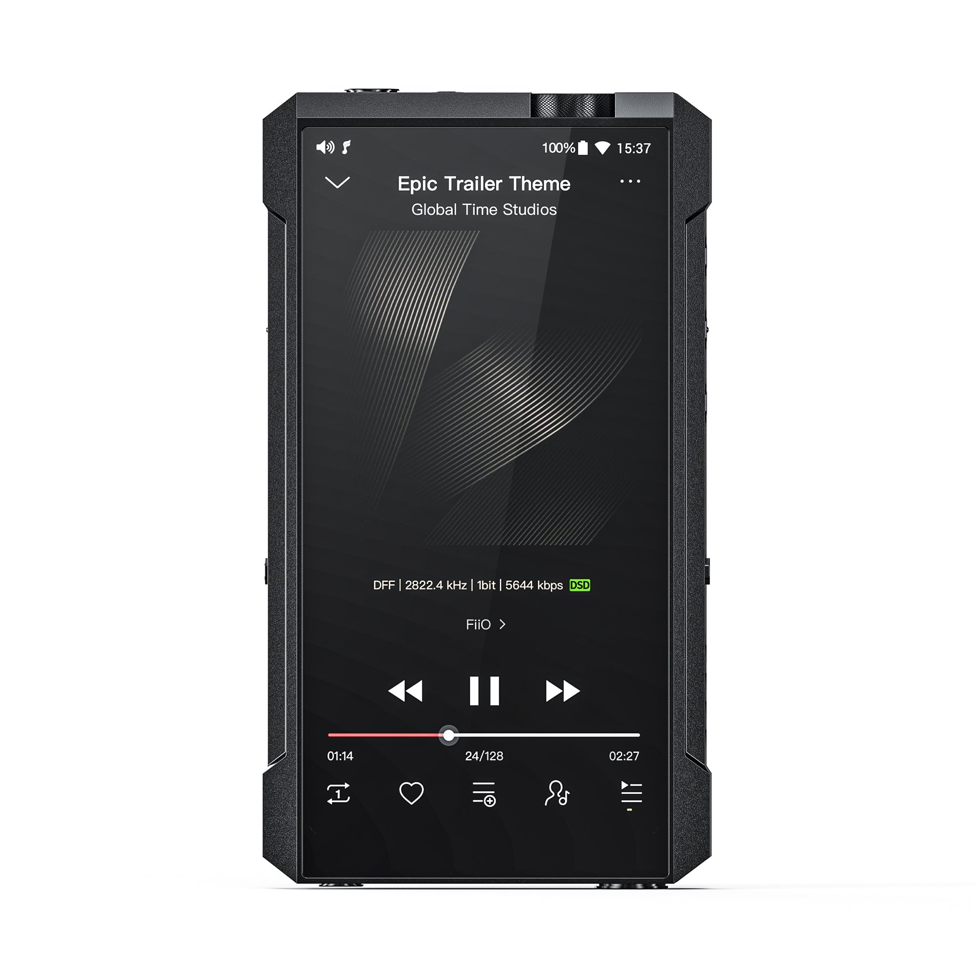 FiiO M17 Portable High-Resolution Audio Player - Lossless Music Player with Dual ES9038PRO DAC, 4.4mm Balanced Output - Perfect for Audiophiles, Travel & Home Listening