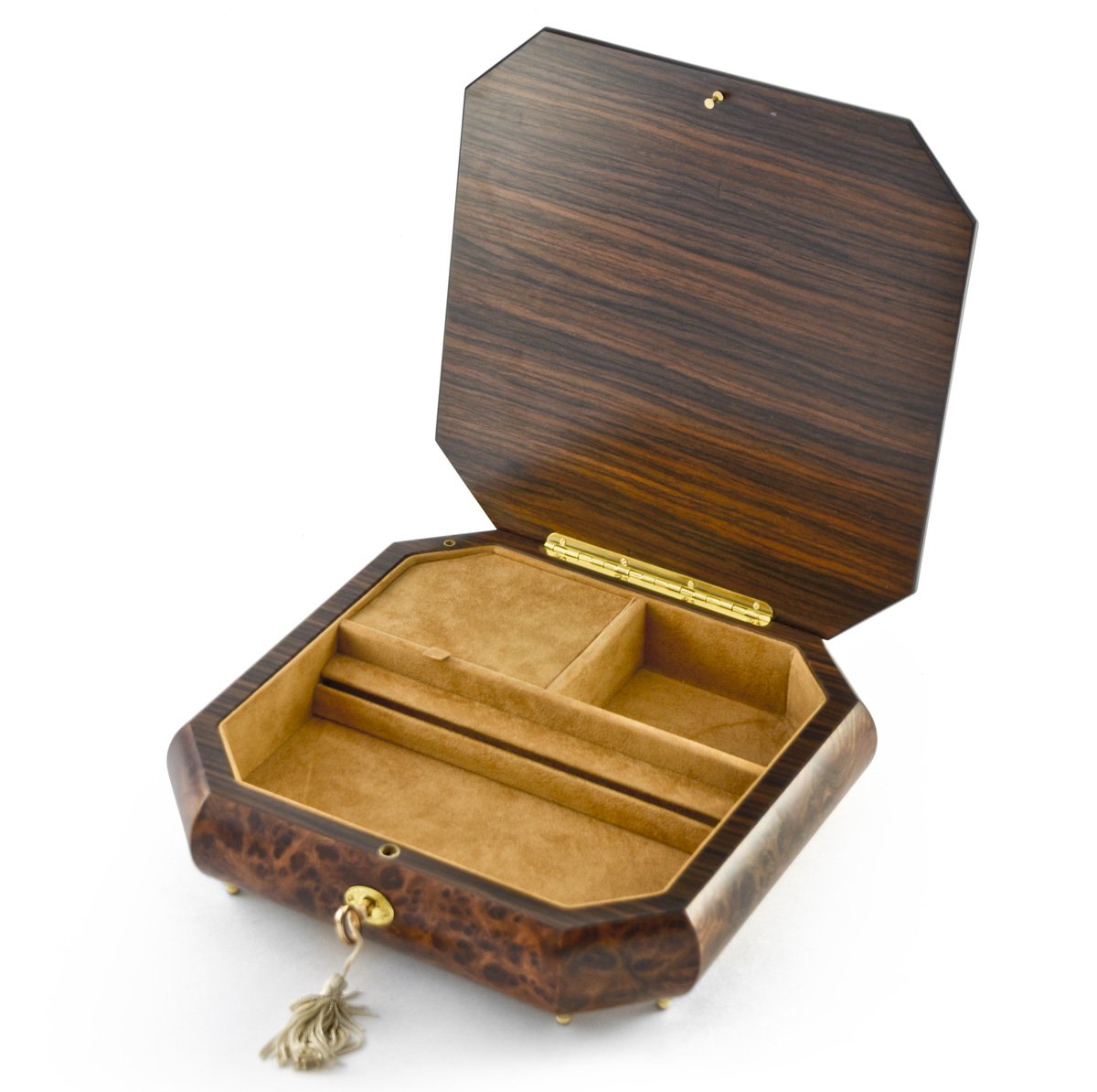Exquisite Handcrafted 30-Note Floral Jewelry Music Box with 'Chariots of Fire' Melody - Perfect for Gift Giving, Home Decor & Romantic Surprises