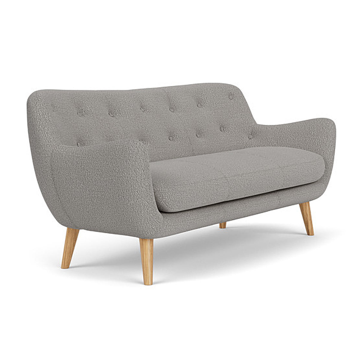 Luxury Herman Boucle 3-Seater Sofa - Modern Upholstered Living Room Couch for Small Spaces, Comfortable Sectional Sofa for Home, Apartment & Office Use