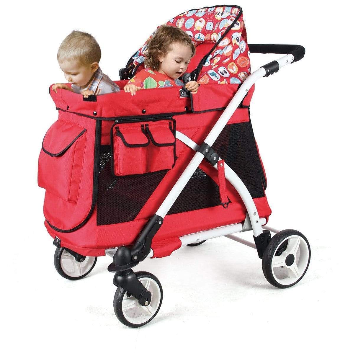 Wonderfold Wagon MJ01 Compact Single Stroller Wagon - Lightweight 1-Seater Baby Stroller & Utility Cart for Toddlers - Perfect for Park Outings, Beach Trips, and Shopping