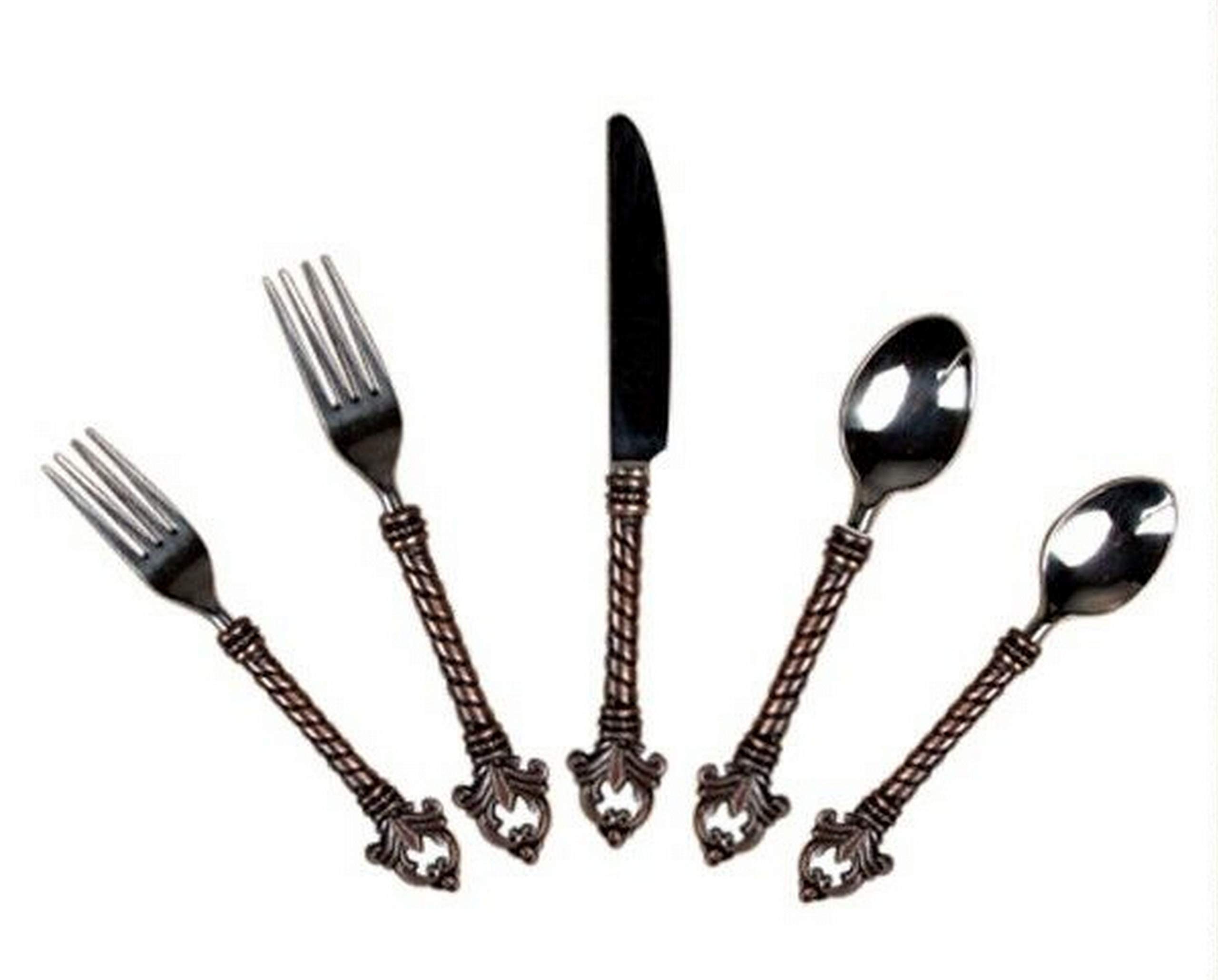 20-Piece Stainless Steel Flatware Set - Elegant Silverware for Everyday Dining, Dinner Parties & Gifts | Durable & Dishwasher Safe Cutlery Set for Home, Restaurant & Wedding Use