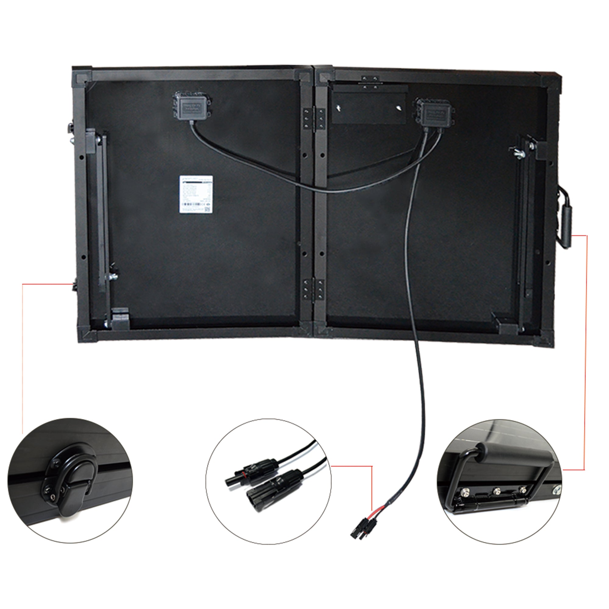 Acopower PTK 200W Portable Solar Panel Kit - Foldable Briefcase Design for Camping, RV, Off-Grid Power & Emergency Backup