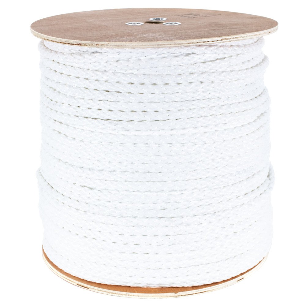 1/2 Inch Hollow Braid Polypropylene Rope - 500 Feet White Barrier Rope for Trail Marking, Crowd Control, Golf Courses & Outdoor Events - Durable, UV Resistant Safety Rope for Construction, Parking Lots & Temporary Fencing