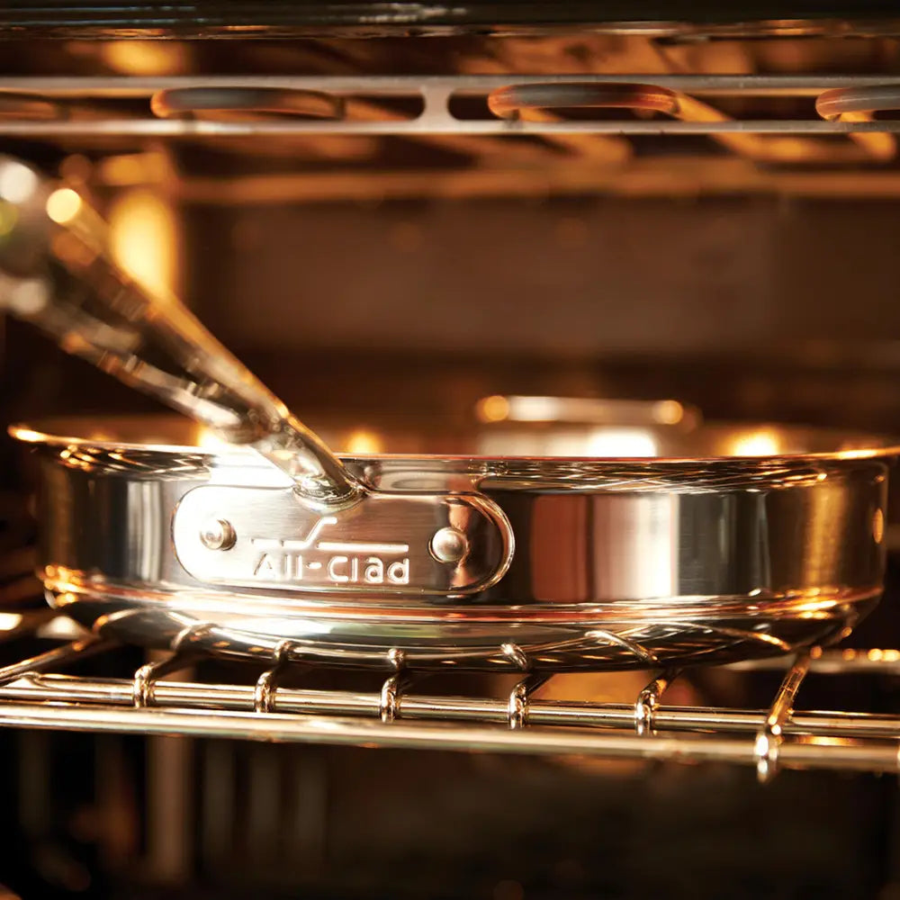 All-Clad 10-Piece Stainless Steel Cookware Set with Copper Core - 5-Ply Bonded Construction for Professional Cooking & Even Heat Distribution - Perfect for Home Chefs & Gourmet Kitchens
