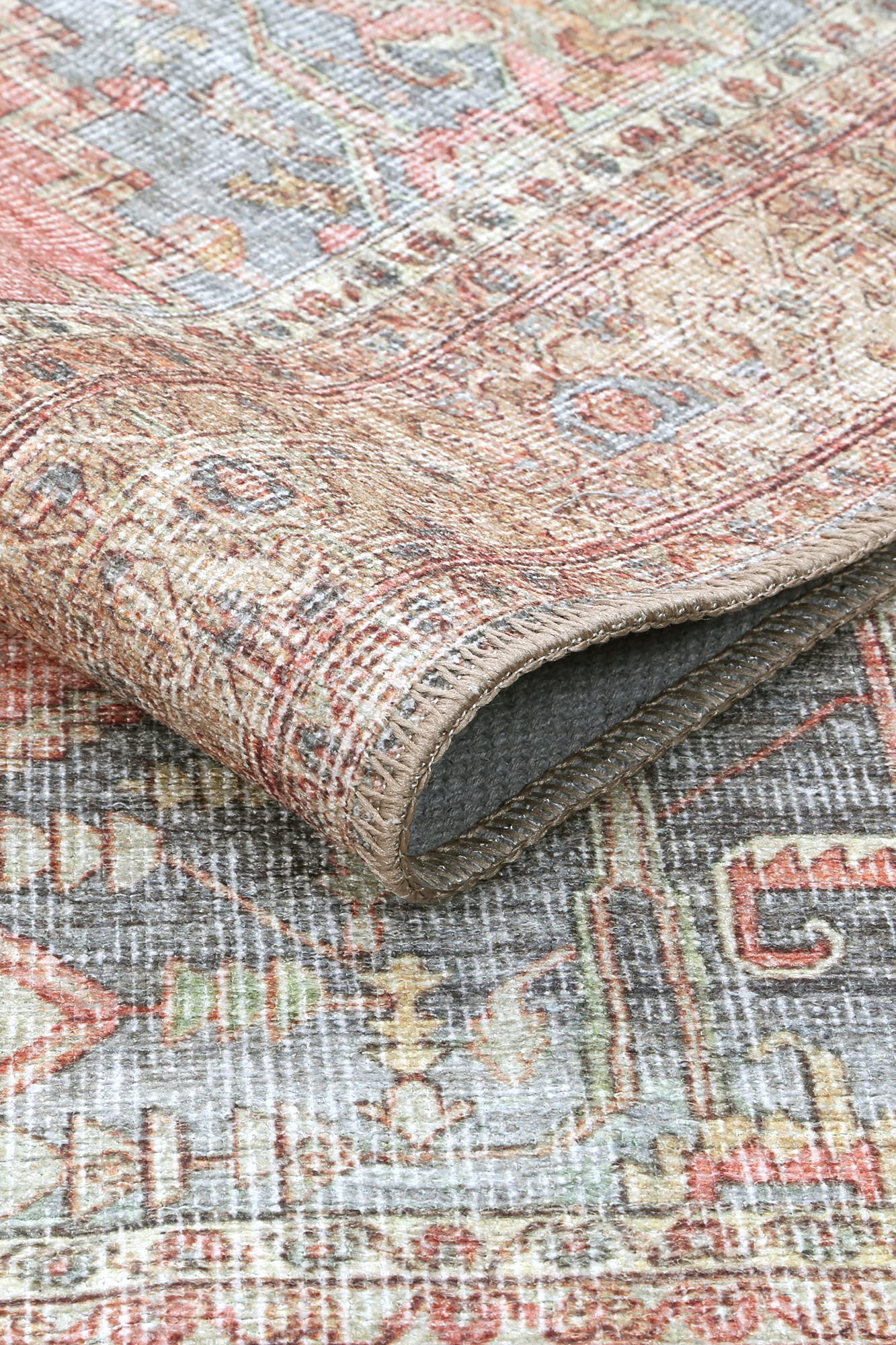Remy Machine Washable Doormat Runner Rug - Waterproof Entryway Rug for Hallways & Doorways (2'3