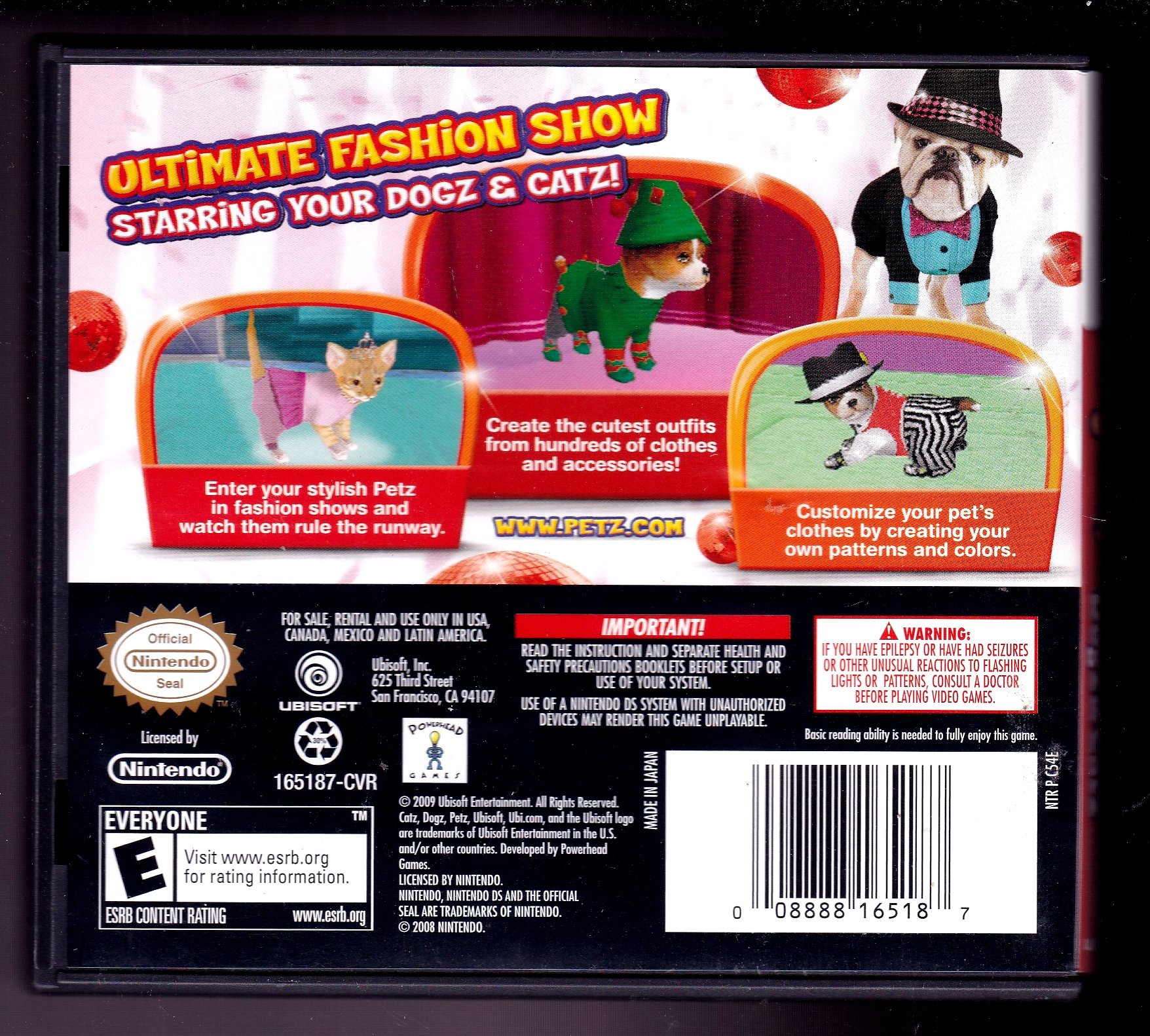 Petz Fashion: Dogz and Catz - Fun Pet Simulation Game for Nintendo DS - Perfect for Kids and Pet Lovers to Play at Home or On The Go