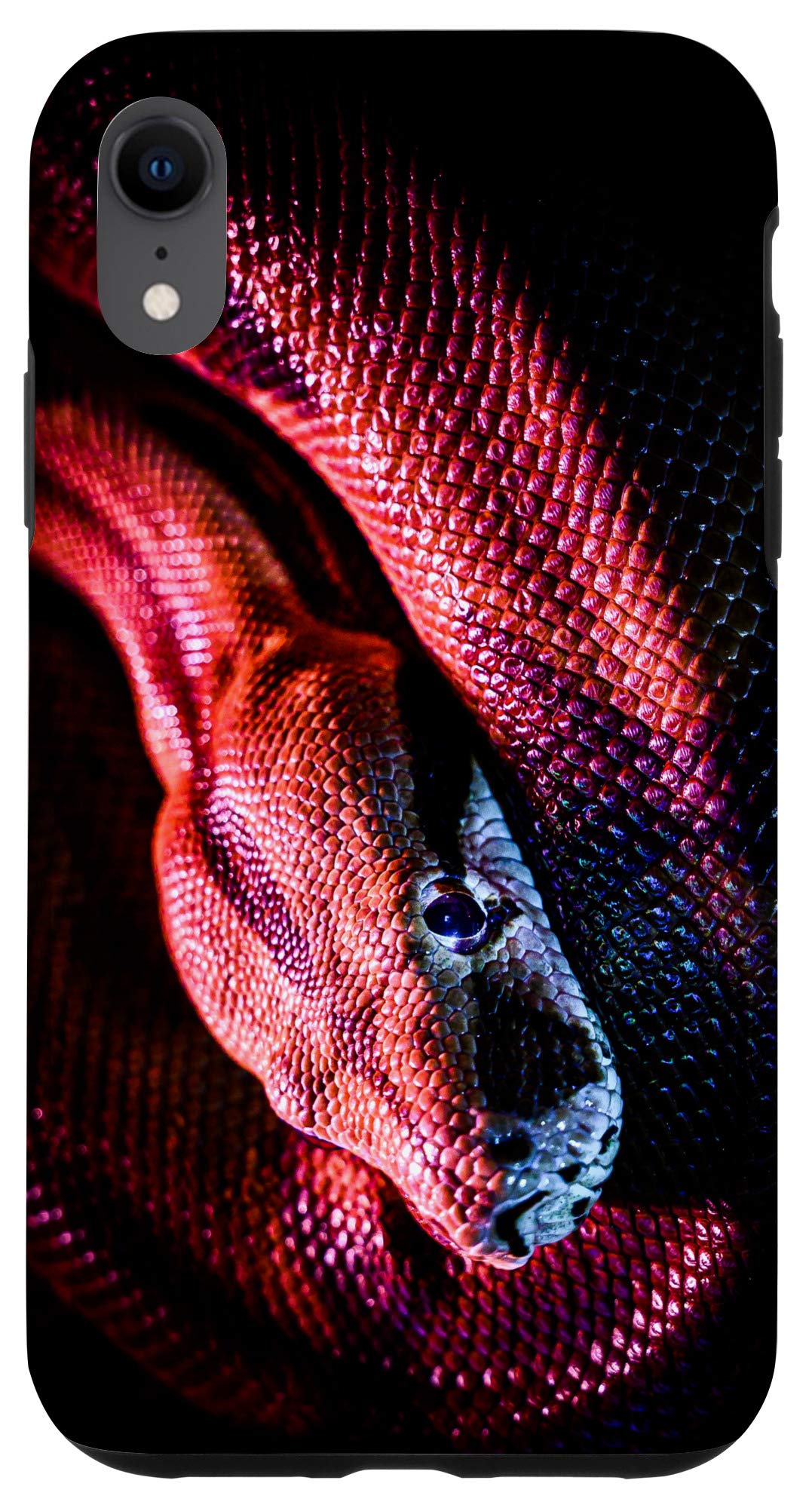 iPhone XR Snake Case - Constrictor Boa & Burmese Python Design - Durable Protective Cover for iPhone XR - Perfect for Outdoor Adventures, Travel & Everyday Use