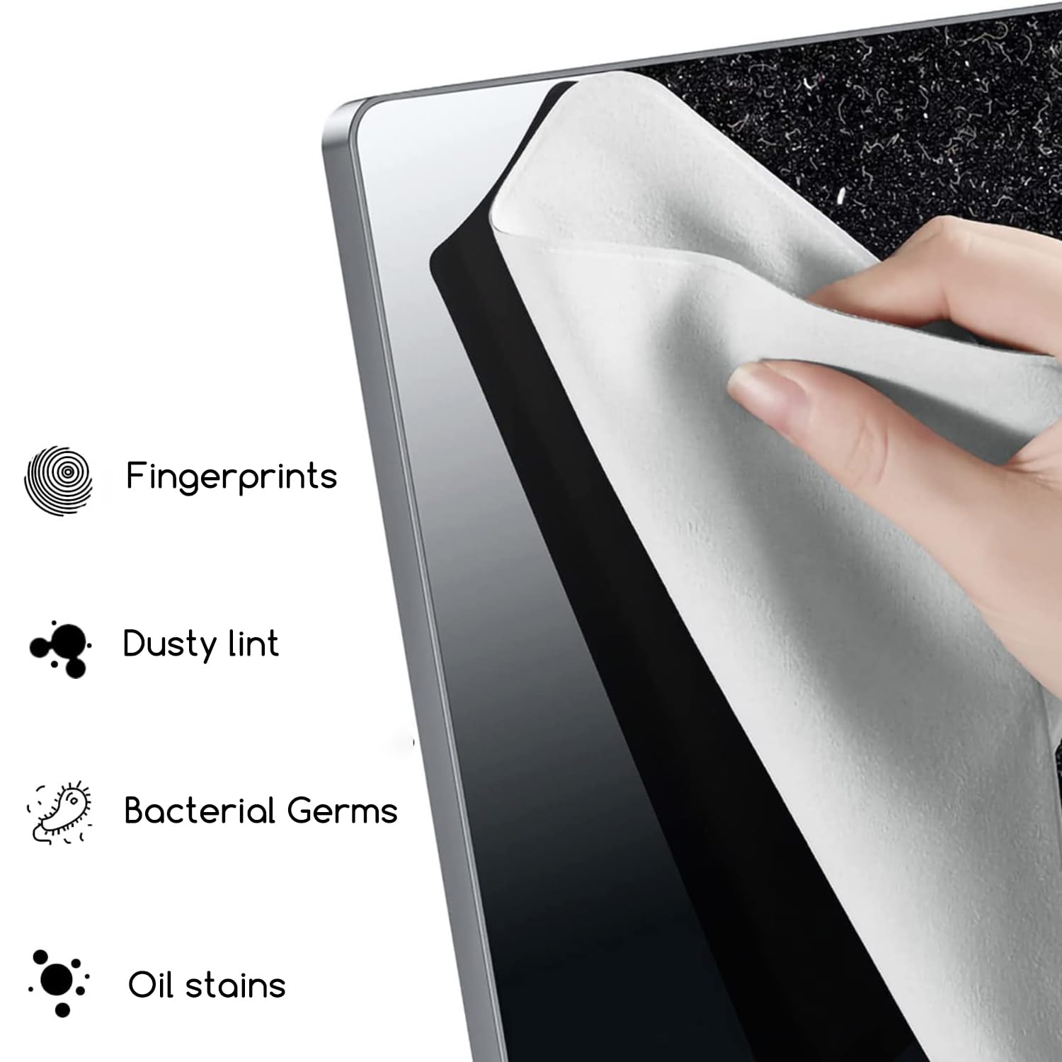 KEANBOLL 3-Pack Premium Microfiber Cleaning Cloth for MacBook Screens & Keyboards - 13