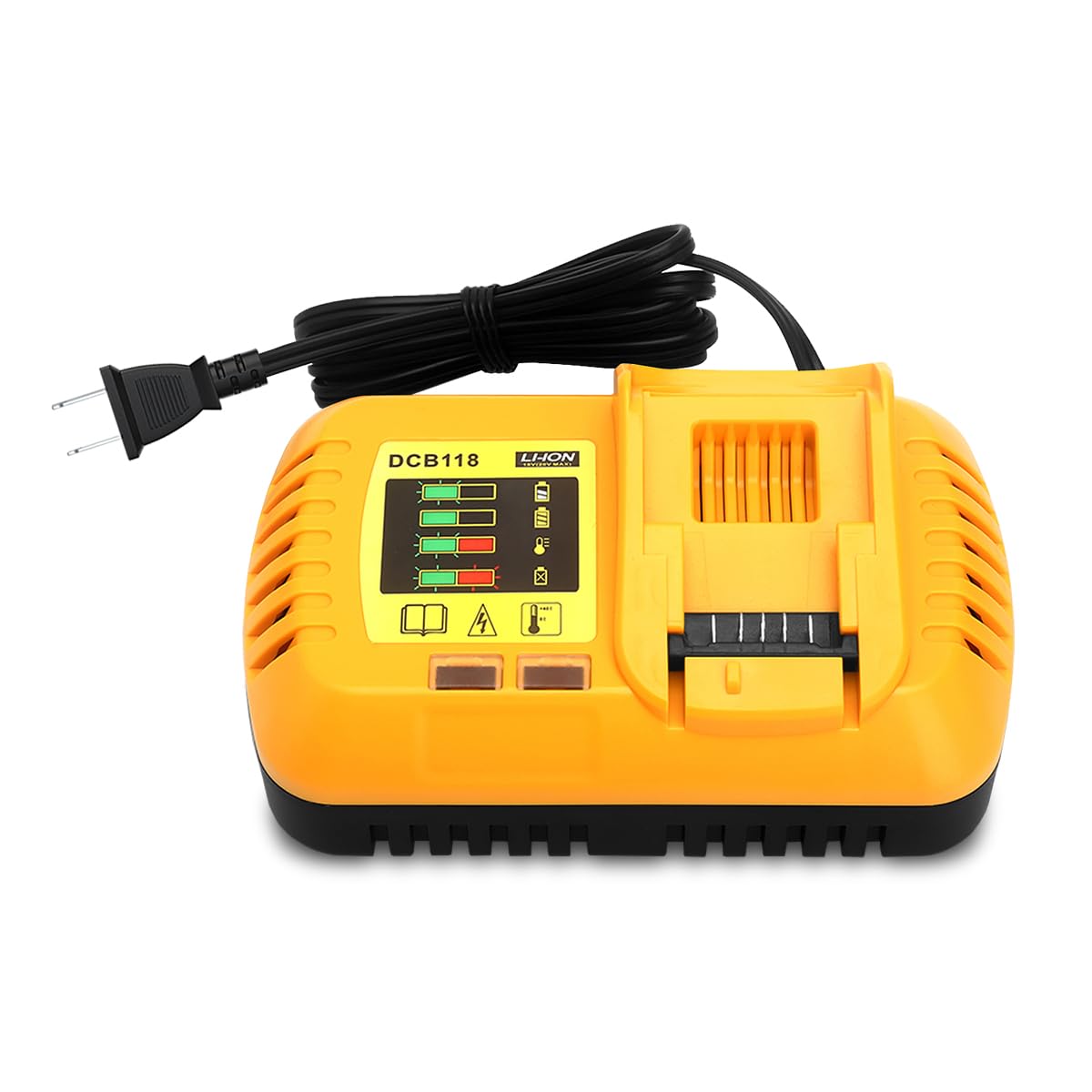 DEWALT 60V/20V MAX Battery Charger Replacement (DCB609, DCB118, DCB1112) - Fast Charging for DEWALT Power Tools - Perfect for Job Sites, Workshops & Home DIY Projects