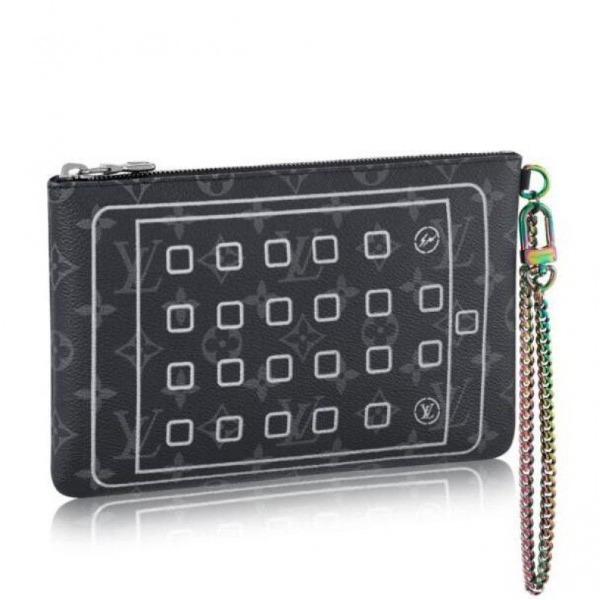LV Monogram Eclipse iPad Pouch Case - Slim & Stylish Protective Sleeve for iPad Pro/Air/Mini - Perfect for Work, Travel & Everyday Use