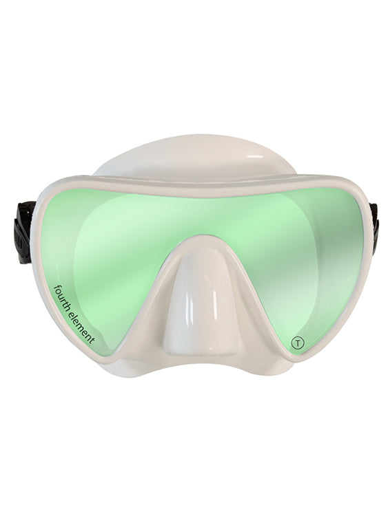 Fourth Element Scout Mask - Premium Snorkeling & Diving Face Mask for Adults (White) - Perfect for Ocean Adventures, Pool Training & Water Sports