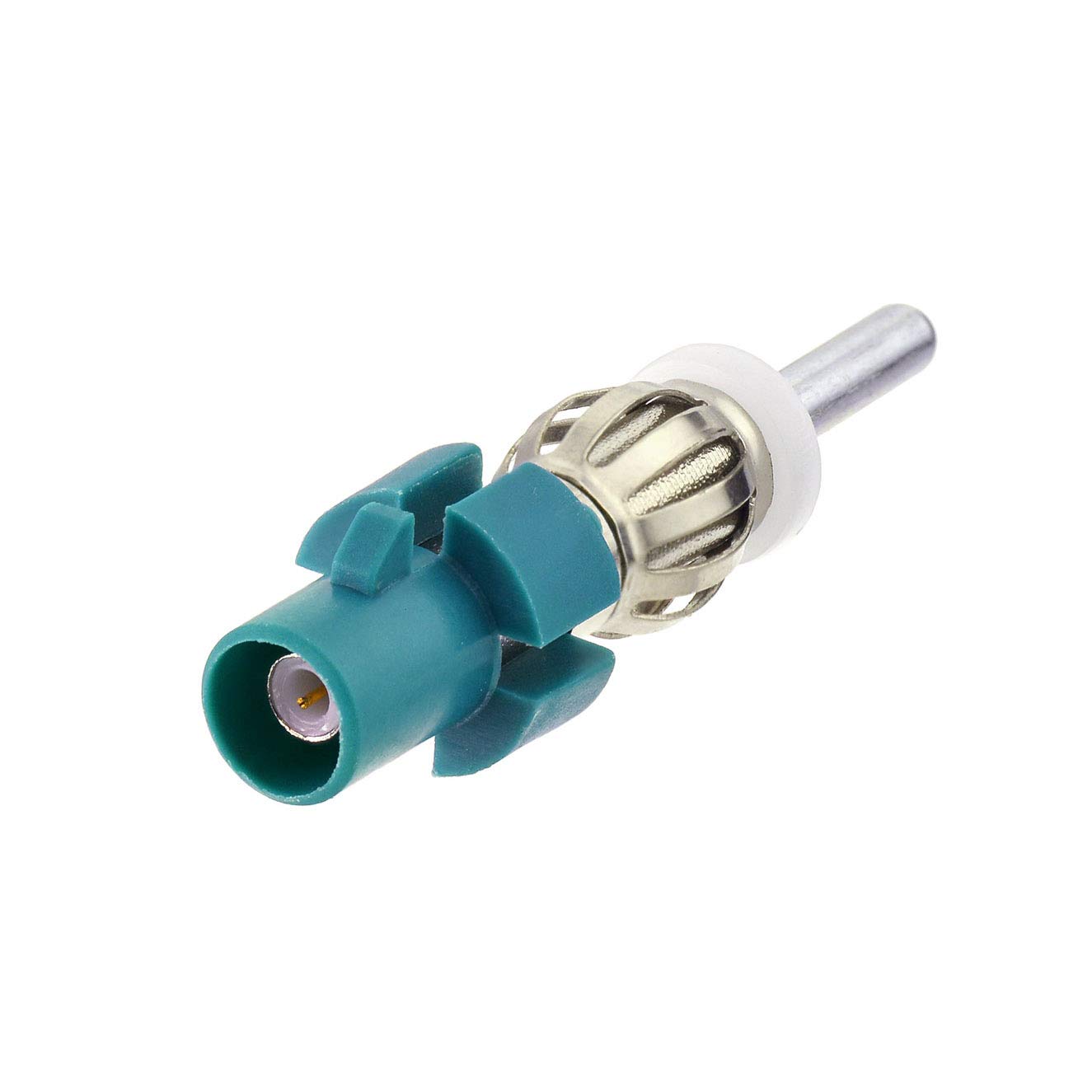 Bingfu Car Antenna Adapter - Fakra Z Male to DIN Plug Connector Converter for Car Stereo, FM/AM Radio, HD Radio, CD Player & Media Receiver - Perfect for Audio System Upgrades & Vehicle Radio Installation