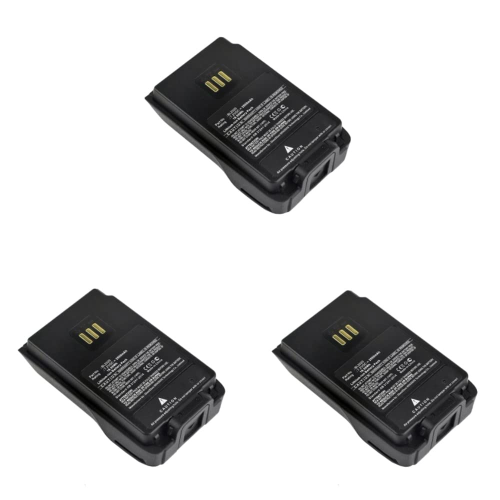 Synergy Digital 2-Way Radio Batteries - 3 Pack Li-ion 7.2V 2500mAh Replacement for Hytera PD600/UL913 & BL2020 - Long Lasting Power for Emergency Communication, Construction Sites & Outdoor Adventures