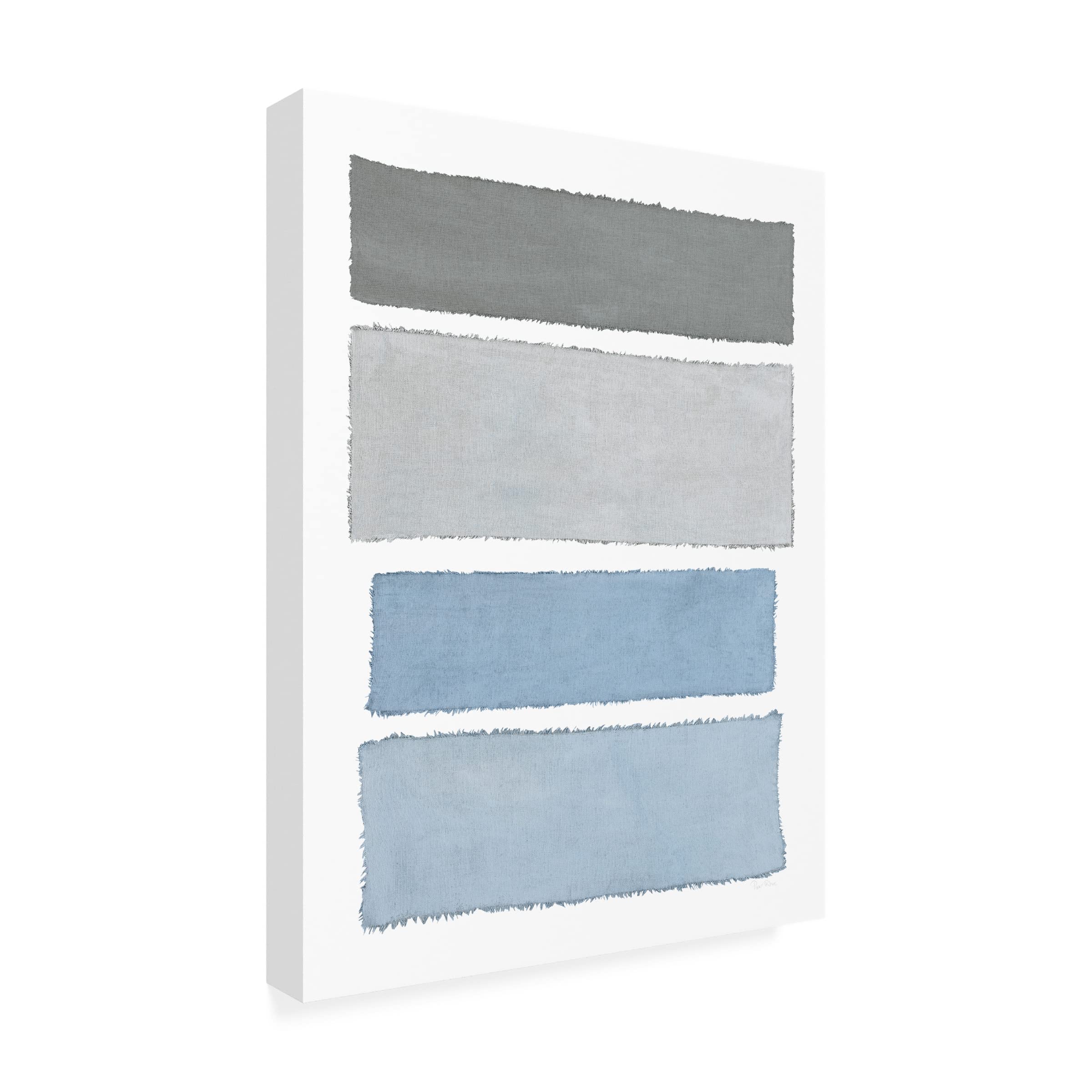 Piper Rhue 'Painted Weaving I on White' Canvas Wall Art Print - Modern Abstract Painting for Living Room, Bedroom & Office Decor
