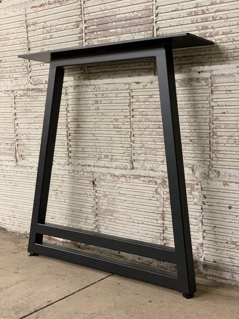 Premium Thurman 2.0 Steel Table Legs - Handcrafted in USA - Heavy Duty Support for Dining Tables, Workbenches & Industrial Furniture