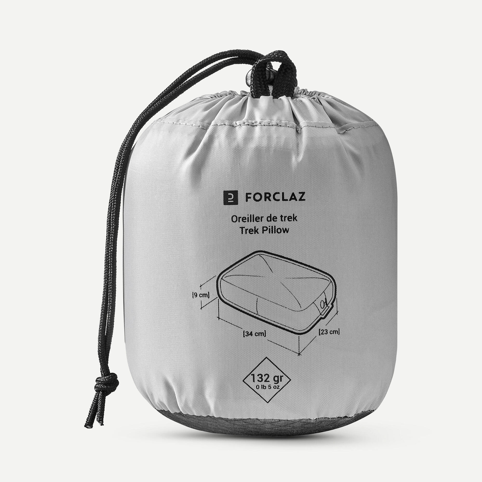Forclaz MT500 Ultralight Inflatable Travel Pillow - Compact Camping & Backpacking Accessory for Hiking, Airplane Travel and Outdoor Adventures