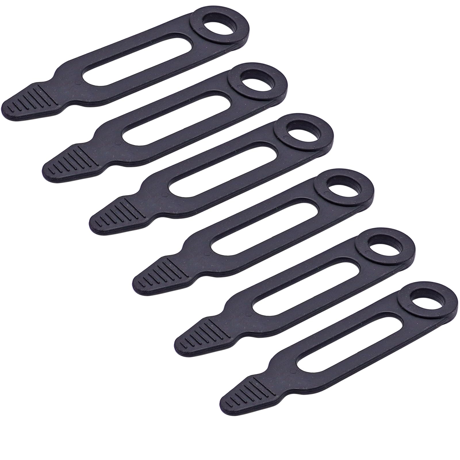 ATV Gun Rack Rubber Snubbers - 6 Pack Heavy Duty Gun Holder Track Straps for ATV/UTV, Compatible with Flex Grip Utility Holders | Secure Firearm Storage for Hunting, Off-Roading & Outdoor Adventures