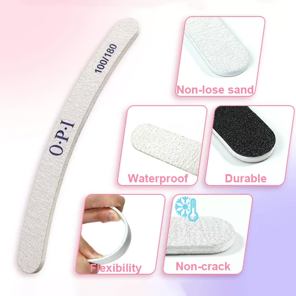 Premium Banana-Shaped Nail Buffer File - Professional 4-Way Nail Polisher for Smooth, Shiny Nails - Perfect for Home Manicures, Salons & Travel Nail Care