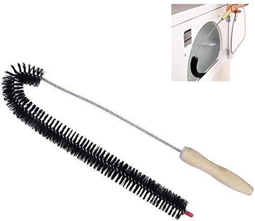 Washing Machine Cleaning Brush & Dryer Vent Cleaner Kit - 28.35 Inch Flexible Lint Brush with Metal Materials for Refrigerator Coils, HVAC Vents & Appliance Maintenance | Perfect for Home Laundry Rooms & Appliance Repair