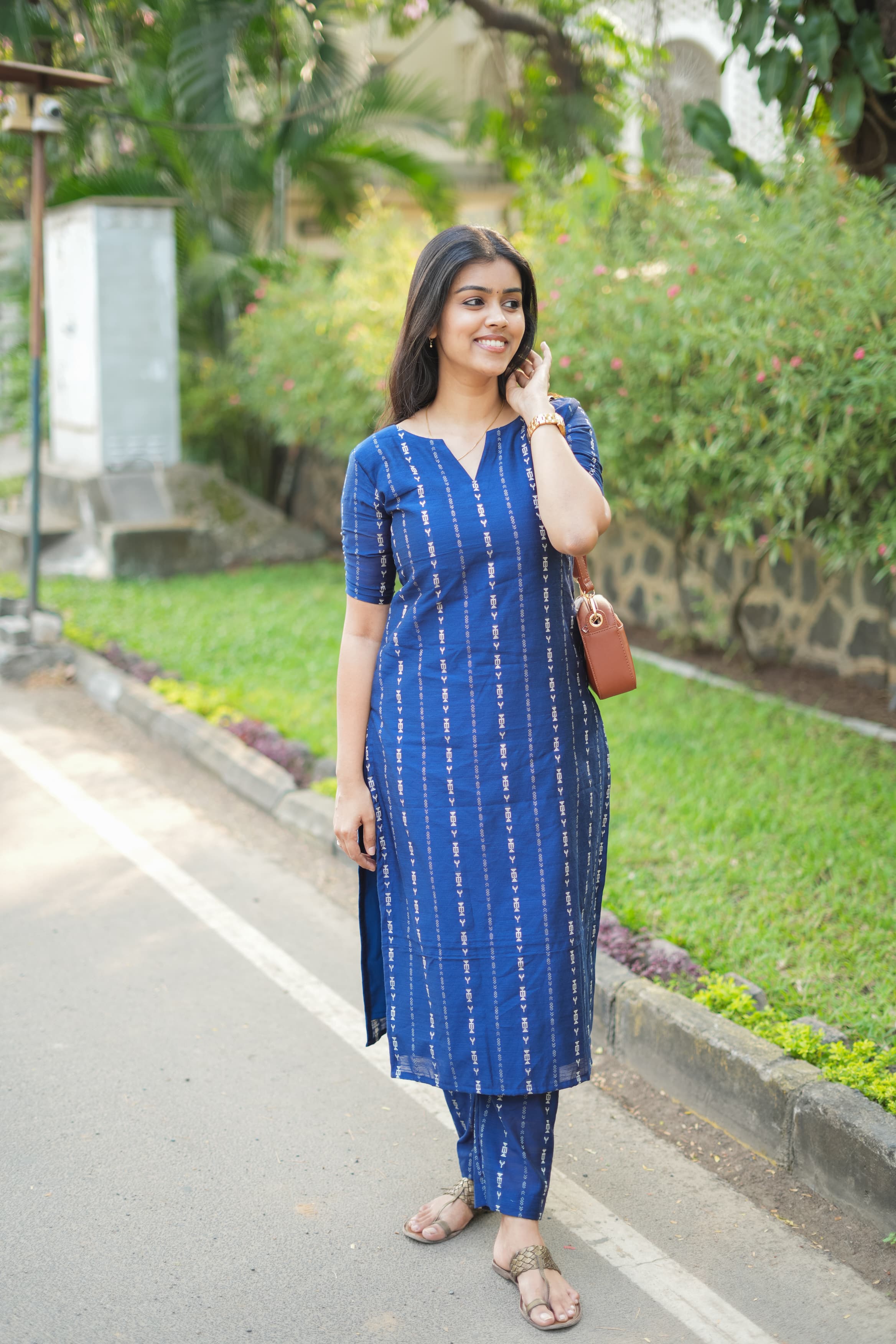 DD691 Meena Pure Cotton Kurti for Women - Comfortable & Stylish Indian Tunic Top for Casual Wear, Office & Festive Occasions