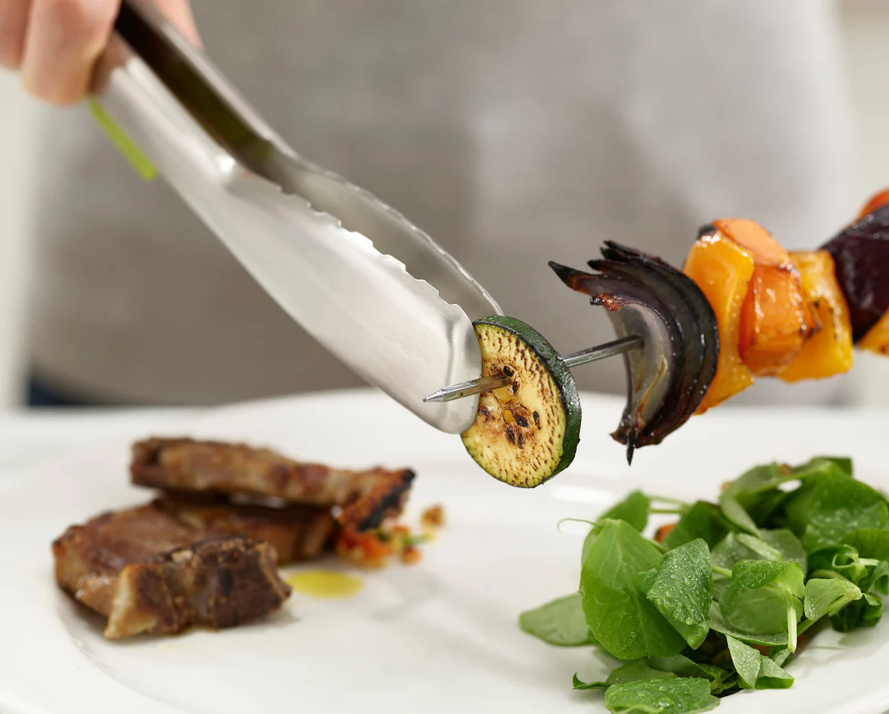 JJ Elevate Slimline Stainless Steel Tongs - 12
