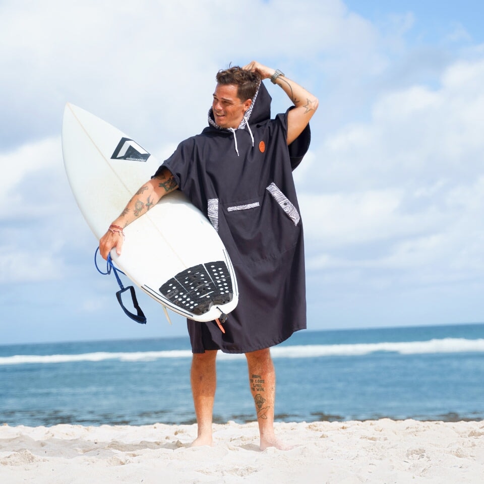 Saltwater Changing Towel Poncho - Quick Dry Beach Cover Up for Women & Men - Perfect for Surfing, Swimming & Outdoor Activities