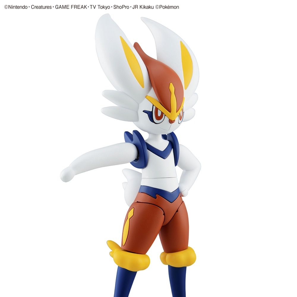 Bandai Pokemon Cinderace (Aceburn) Model Kit - Buildable Action Figure for Collectors & Fans - Perfect for Display, Gifts & Anime Battles
