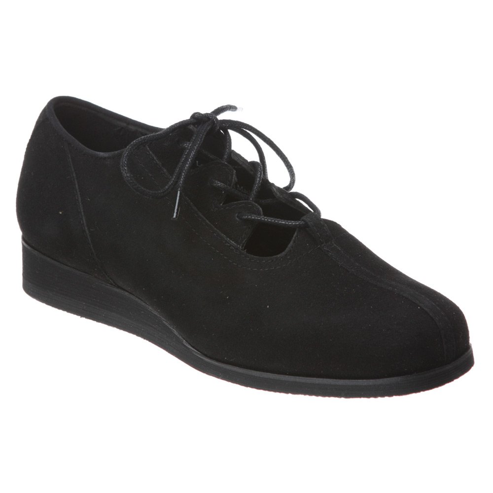 Drew Nicole Women's Black Suede Casual Shoes - Size 6.5N (10172) | Comfortable & Stylish for Work, Walking & Everyday Wear