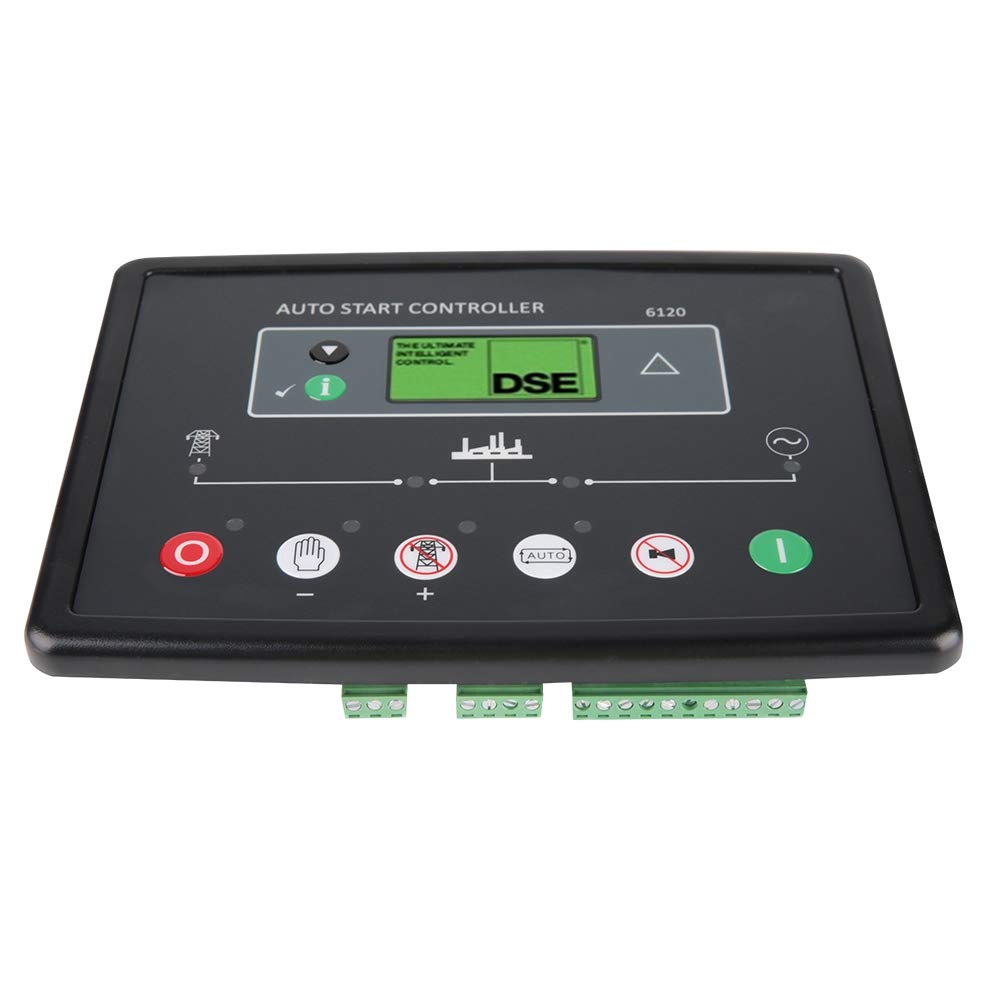 Oumefar DSE6120 Deep Sea Electronic Generator Controller Module 8V-35V LCD Display Power Control Panel - Reliable Generator Control for Home, Industrial and Marine Power Systems