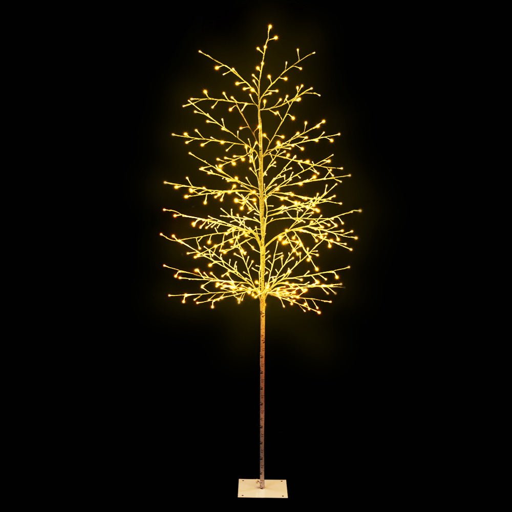 2.1M (7ft) Pre-Lit Christmas Tree with 480 Warm White LED Lights - Perfect for Indoor Holiday Decorations & Festive Home Decor
