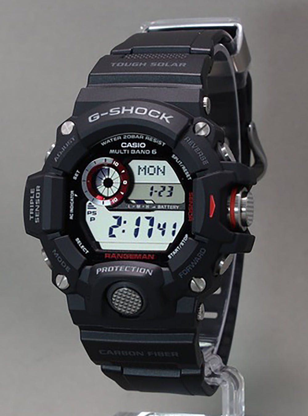 CASIO G-SHOCK MASTER OF G RANGEMAN GW-9400J-1JF Solar-Powered Digital Watch with Multi-Band 6 Atomic Timekeeping - Perfect for Outdoor Adventures, Hiking, and Military Use