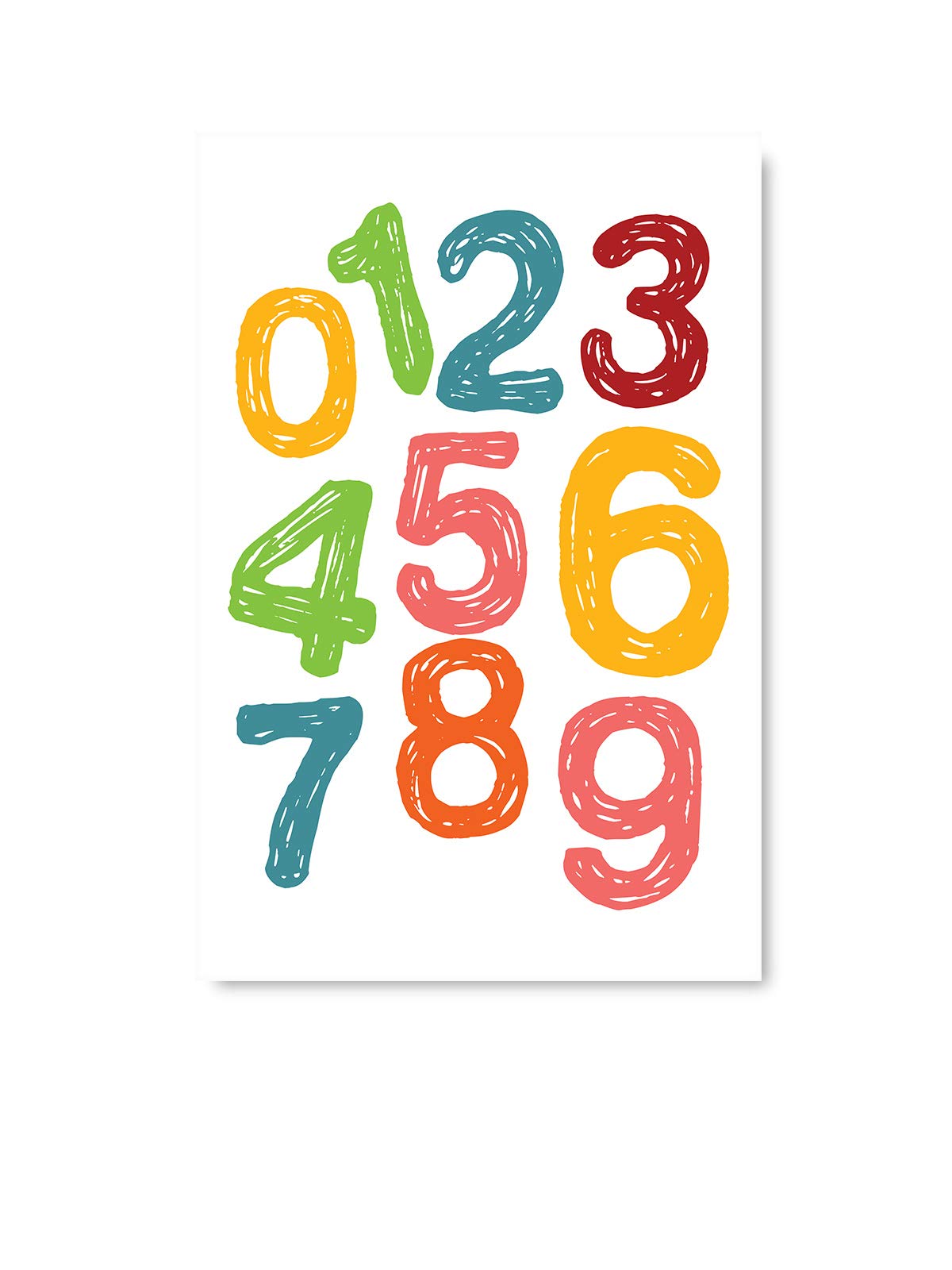 Festive Christmas Sweater for Women | Nursery Room Wall Art Decor | Funny Numbers Kids Poster Print 8