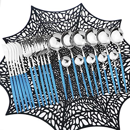 Blue handle silver