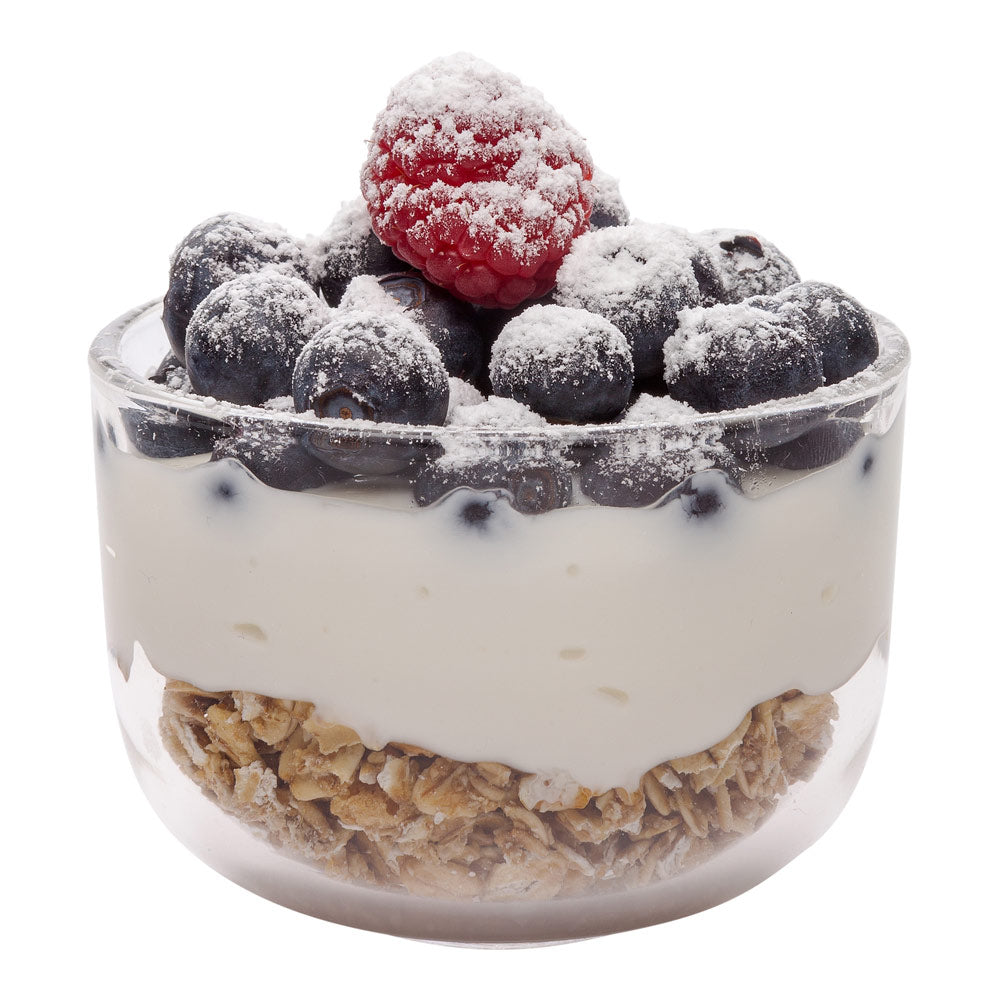 5 oz Round Glass Parfait Dessert Cups - Set of 10, 3x3x2 Inches - Perfect for Yogurt, Ice Cream, Pudding & Party Serving
