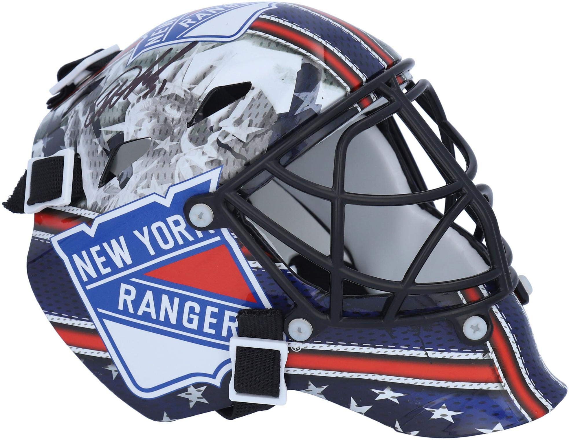 Igor Shesterkin New York Rangers Autographed Mini Goalie Mask - Signed NHL Hockey Collectible - Perfect for Fans, Memorabilia Displays & Sports Themed Rooms