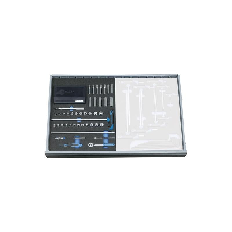Gedore 2016478 1/4 Inch Drive 67-Piece Socket Set with 2/4 CT Tool Module - Perfect for Automotive Repair, DIY Projects & Professional Mechanics