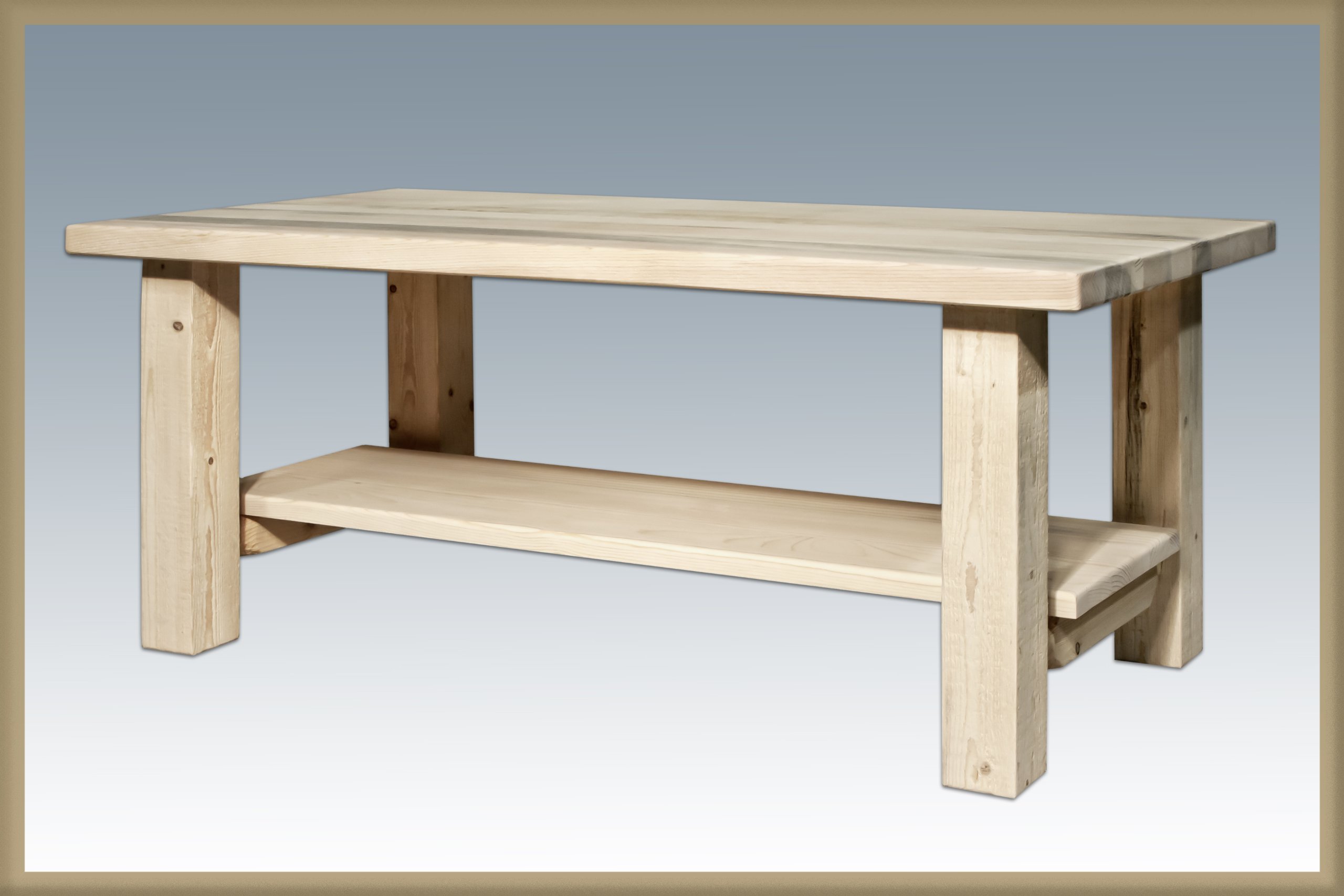 Montana Woodworks Glacier Country Collection Square Bistro Table - Outdoor Patio Dining, Garden Furniture, Backyard Decor for Small Spaces