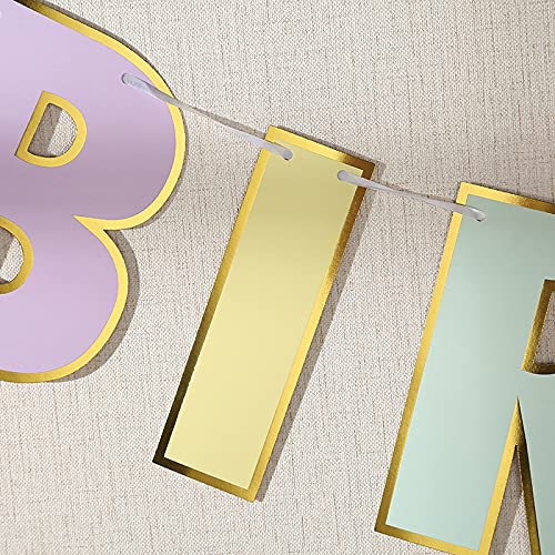 Rainbow High Chair Banner for 1st Birthday Party Decorations - Girls' First Birthday Tutu Skirt with Headband & Pennant - Perfect for Baby Shower, Birthday Photography & Nursery Decor (Rainbow Theme)