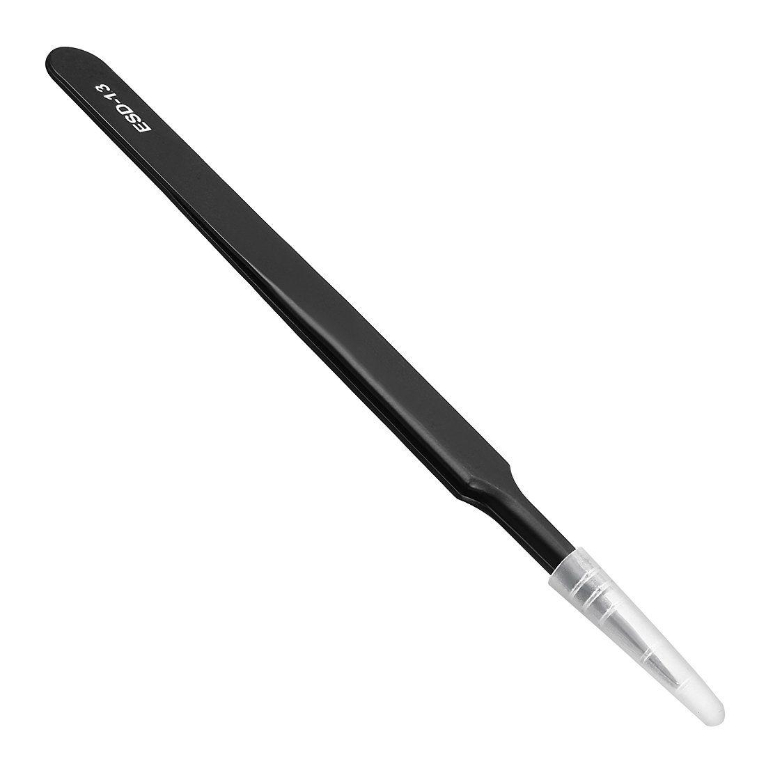uxcell ESD-13 Anti-Static Stainless Steel Tweezers - Non-Magnetic Blunt Tip for Jewelry Making, Electronics Repair & Crafting - 4.8 Inch Precision Tools (3-Pack) - Perfect for Watch Repair, PCB Work & DIY Projects