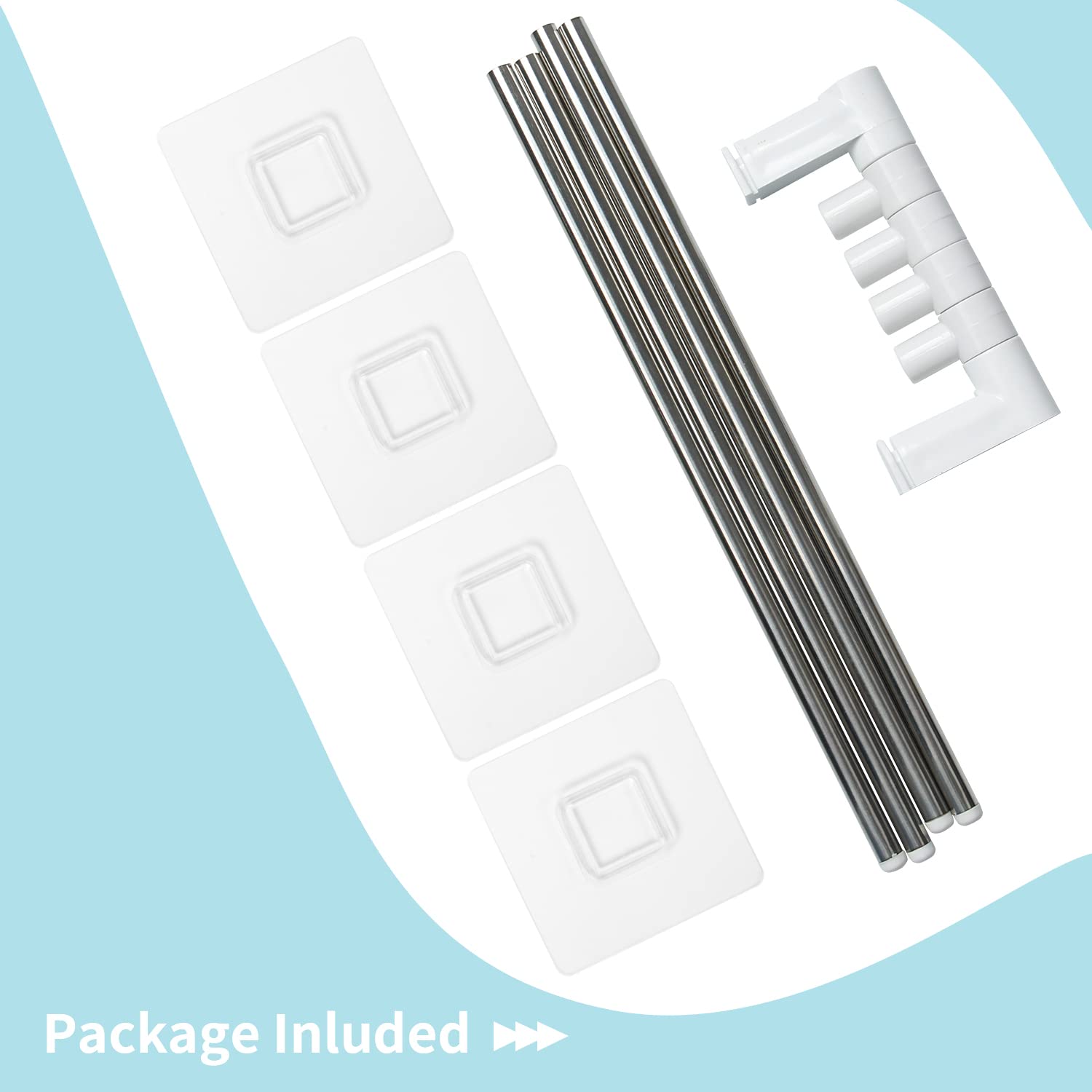 Stainless Steel 4-Arm Swivel Towel Rack - 180° Rotating Wall Mounted Towel Holder for Kitchen & Bathroom - Space Saving Organizer for Hand Towels, Dishcloths and Kitchen Linens