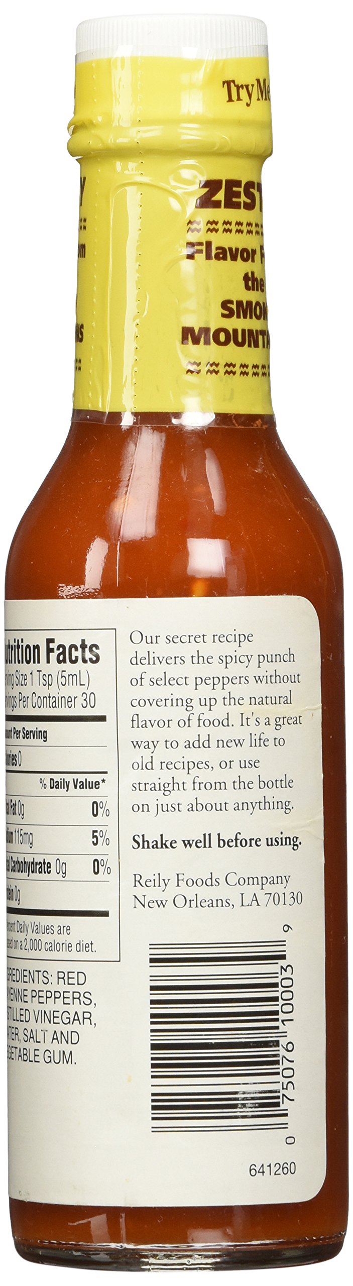 TryMe Tennessee Sunshine Hot Pepper Sauce - 5 oz. Bottle (Pack of 6) | Spicy Flavor for Wings, Tacos, Burgers & BBQ | Made in USA