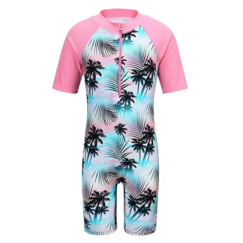 Girls One Piece Swimsuit for Ages 4-11 | Swimcore Comfortable Bathing Suit for Kids - Perfect for Pool, Beach & Summer Water Activities