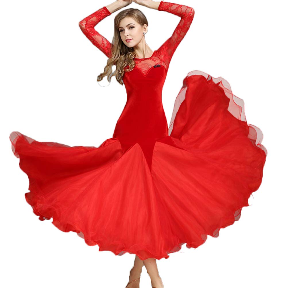 Elegant Ballroom Dresses for Women - Professional Waltz & Tango Dance Costume for Performances & Training | Perfect for Competitions, Social Dancing & Stage Shows