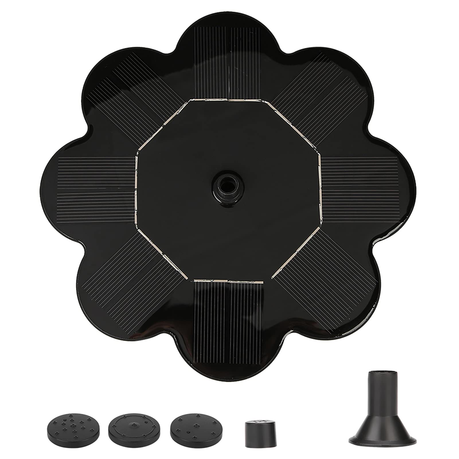 8V 1.5W Solar Powered Floating Fountain for Small Ponds - Outdoor Garden Water Feature & Landscape Decoration - Perfect for Backyard, Patio, and Garden Decor