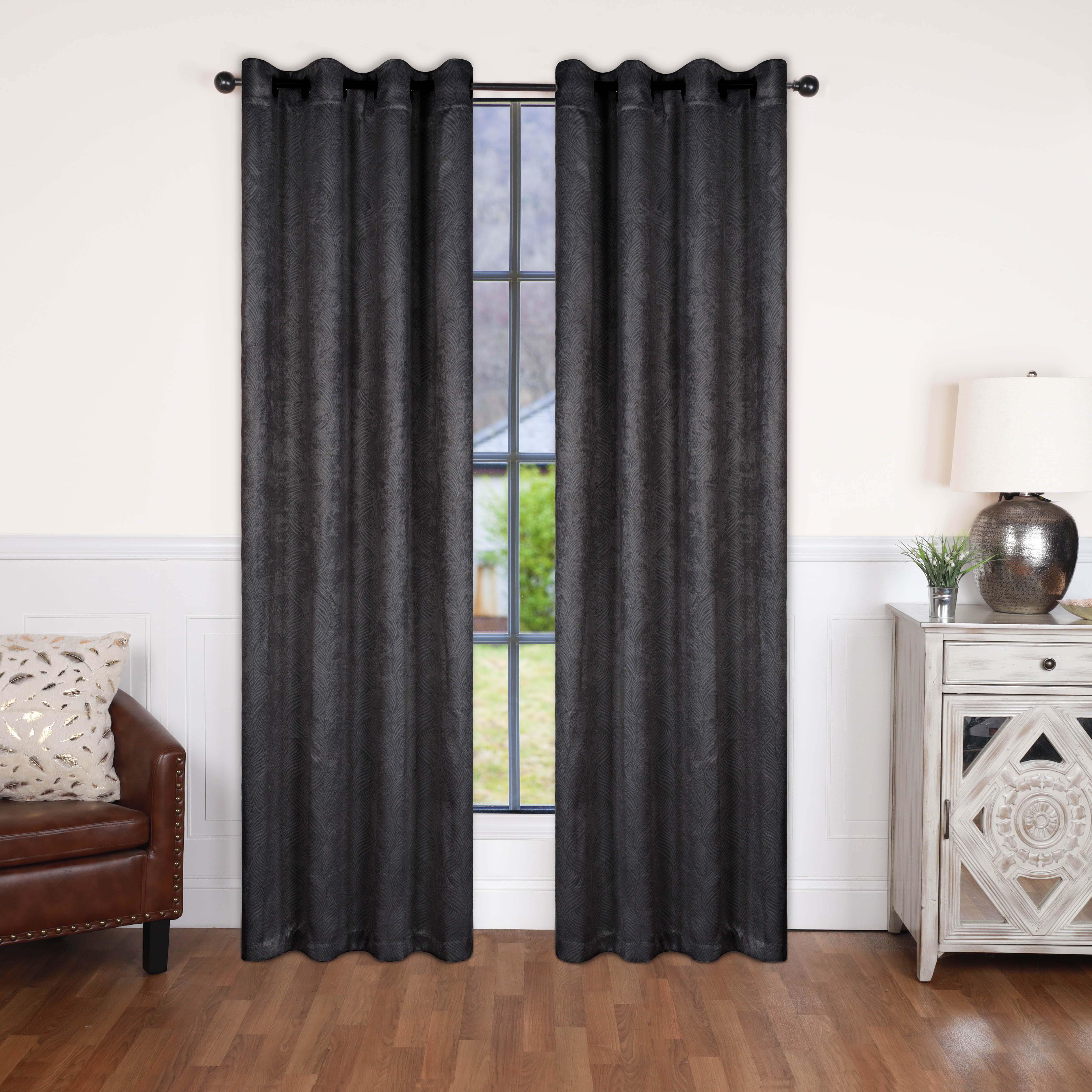 Waverly Modern Washable Blackout Curtains - Room Darkening Window Treatment Panel Set for Bedroom & Living Room - Noise Reducing Thermal Insulated Drapes for Better Sleep & Privacy