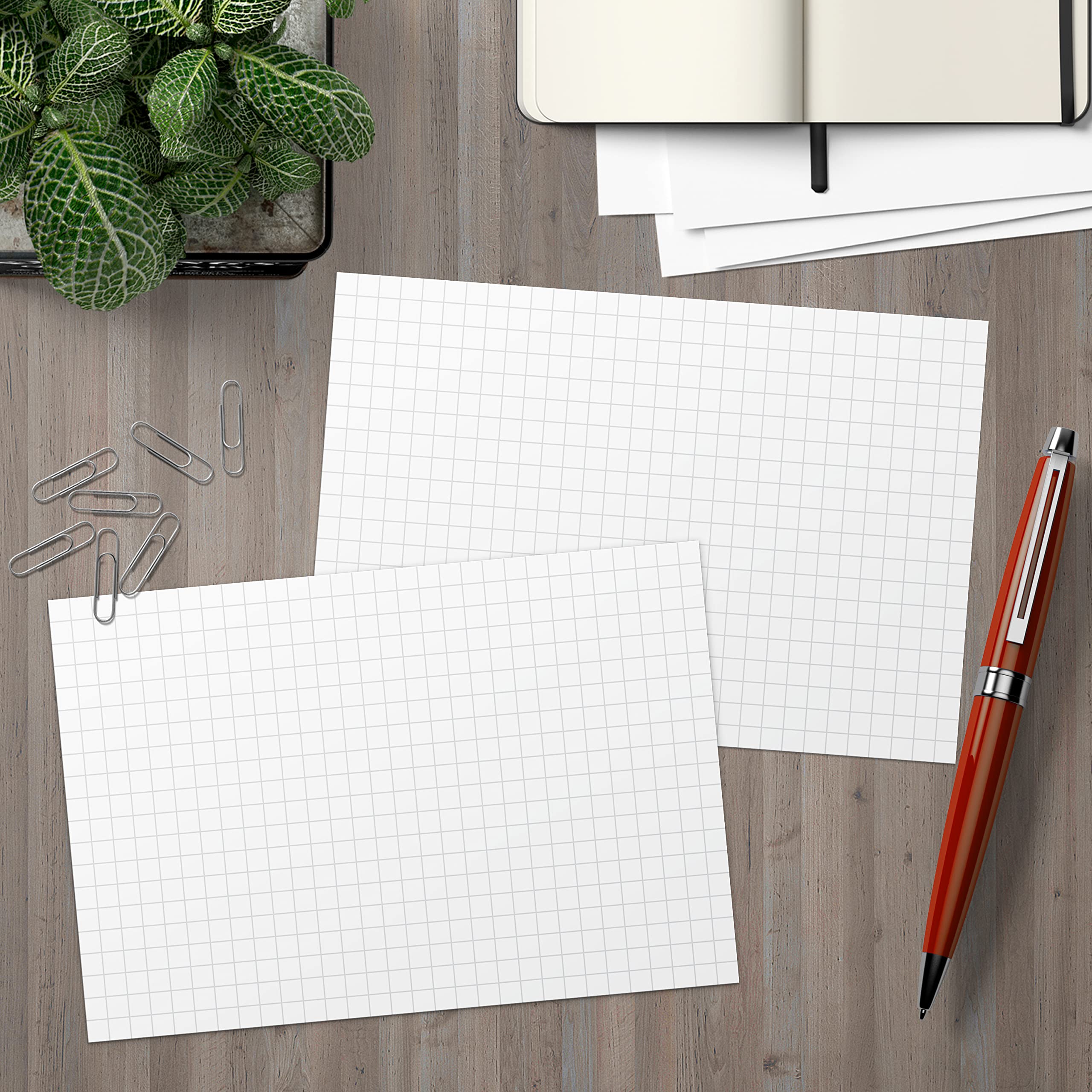321Done Graph Ruled Index Cards - 50 Pack of 4