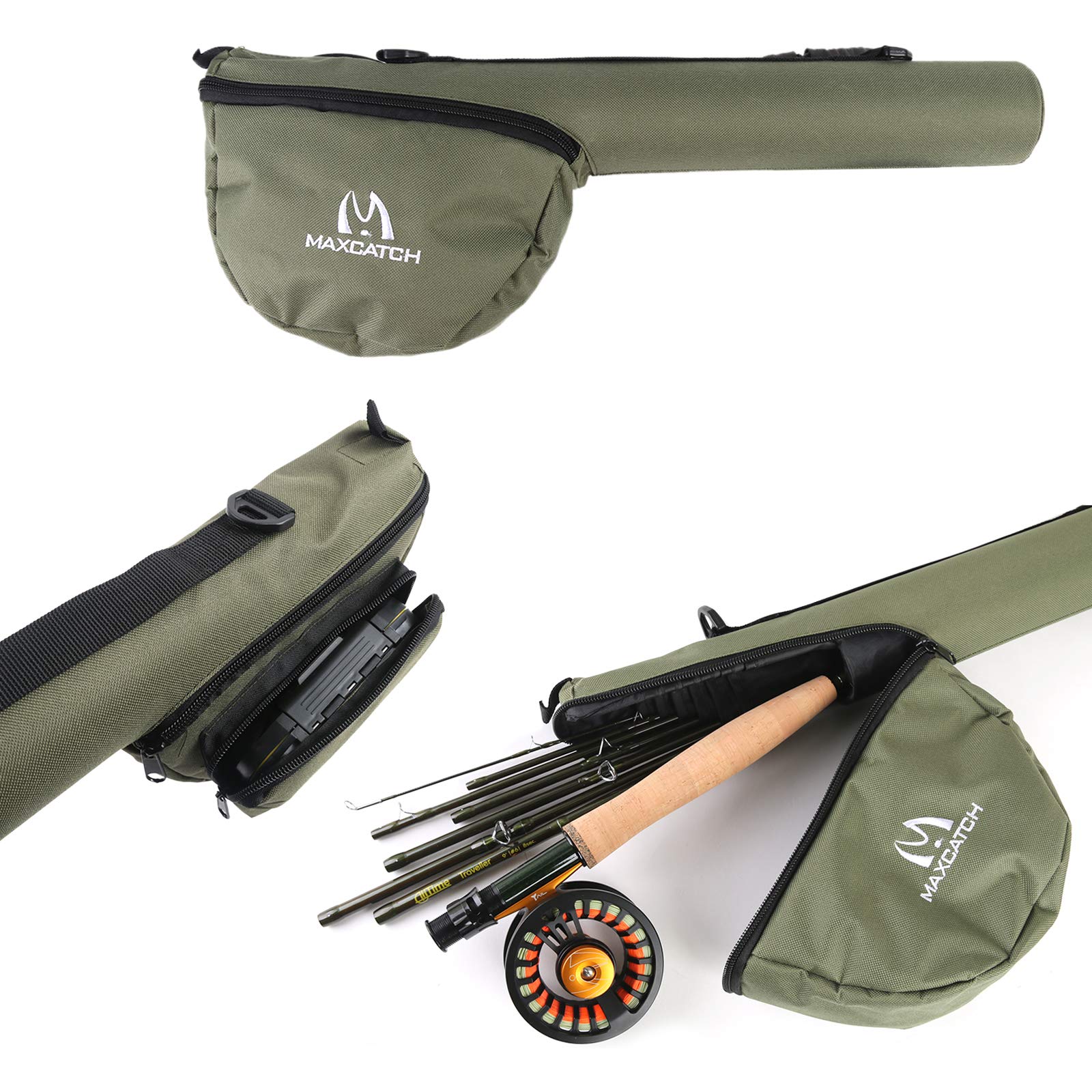 Maxcatch Alltime Travel Fishing Rod - Ultra Compact 8-Piece 9ft Backpacking Fly Rod with Protective Tube (5/6/8wt) | Portable Fly Fishing Gear for Travel, Hiking & Outdoor Adventures