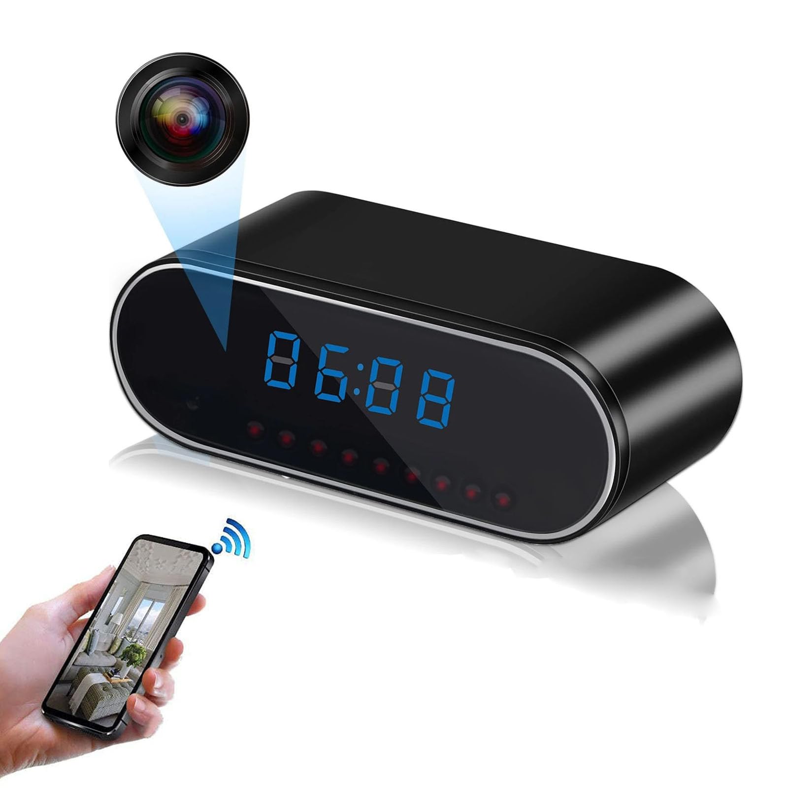 FKINGLRK 1080P/4K UHD WiFi Wireless Mini Spy Camera - Hidden Security Camera with Night Vision & DVR for Home, Office, Nanny Monitoring (Great for Baby, Pet, Elderly Care & Indoor Surveillance)