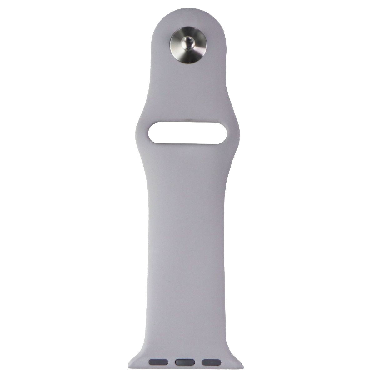 Apple Watch 42mm/44mm Sport Band Replacement - Light Gray/Silver Pin Clasp Strap for Workout, Running & Daily Wear | Compatible with Apple Watch Series 1-8