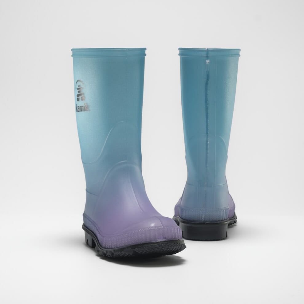 Stomp Print Kids' Rain Boots - Waterproof Children's Rubber Boots for Outdoor Play, Puddles & Gardening | Fun & Comfortable Toddler Rain Shoes